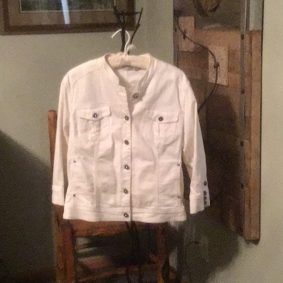Chico's Jackets & Blazers - Chico’s new white jean jacket.